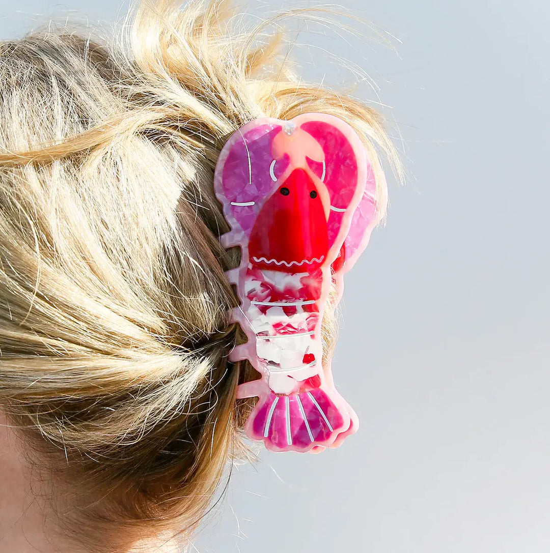 Lobster Hair Claw Pink