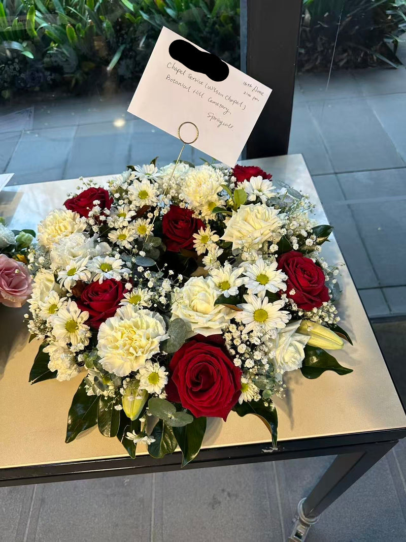Forever in Bloom Tribute Wreath | Funeral Flowers Melbourne