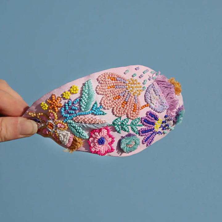 Candy Blossom Silk Headband | Designed by Jemima Kingston | 100% Mulberry Silk