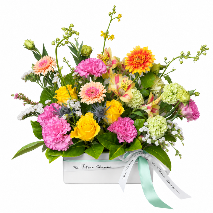 Hello Spring | Seasonal Florist Choice Ceramic Vase Arrangement