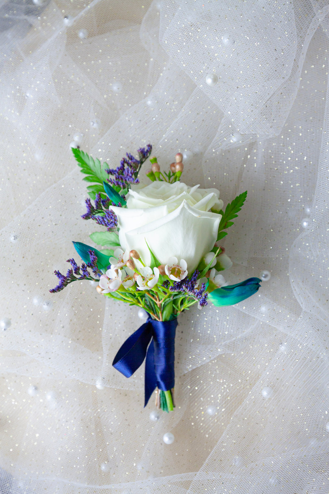 Aurora Dreams Corsage & Matching Buttonhole Set