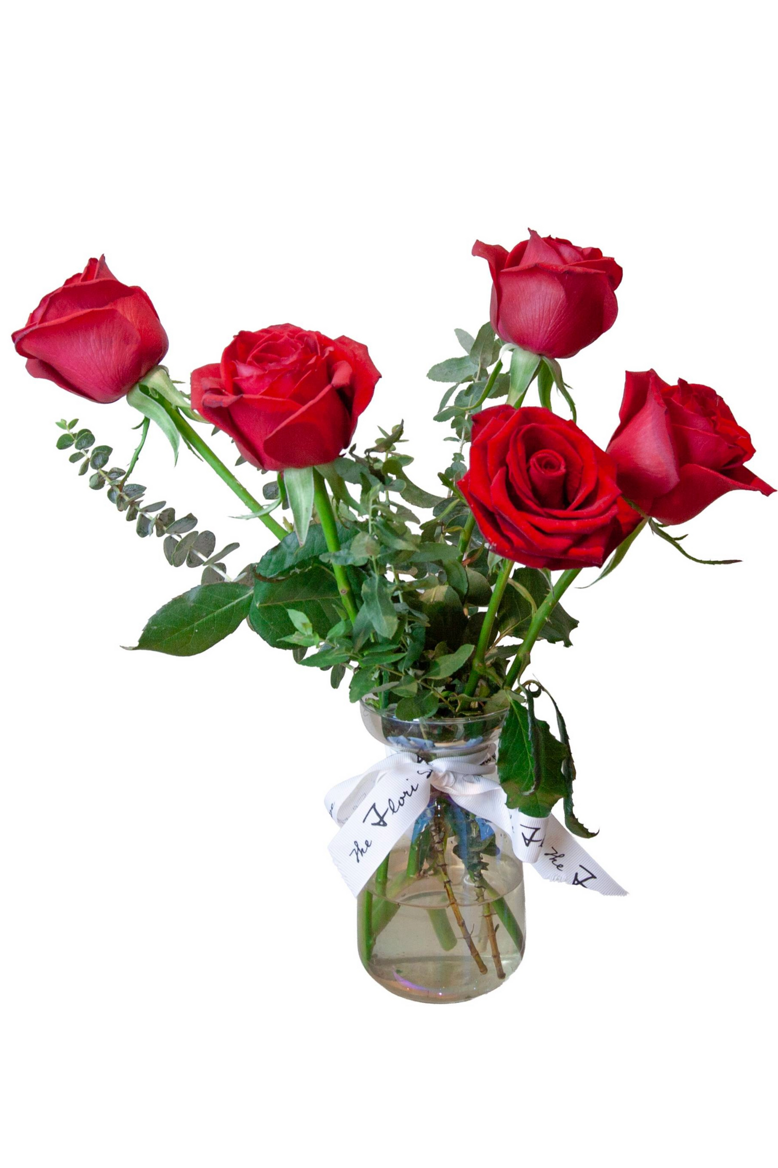 Classic Red Rose Vase Arrangement