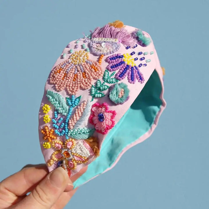 Candy Blossom Silk Headband | Designed by Jemima Kingston | 100% Mulberry Silk
