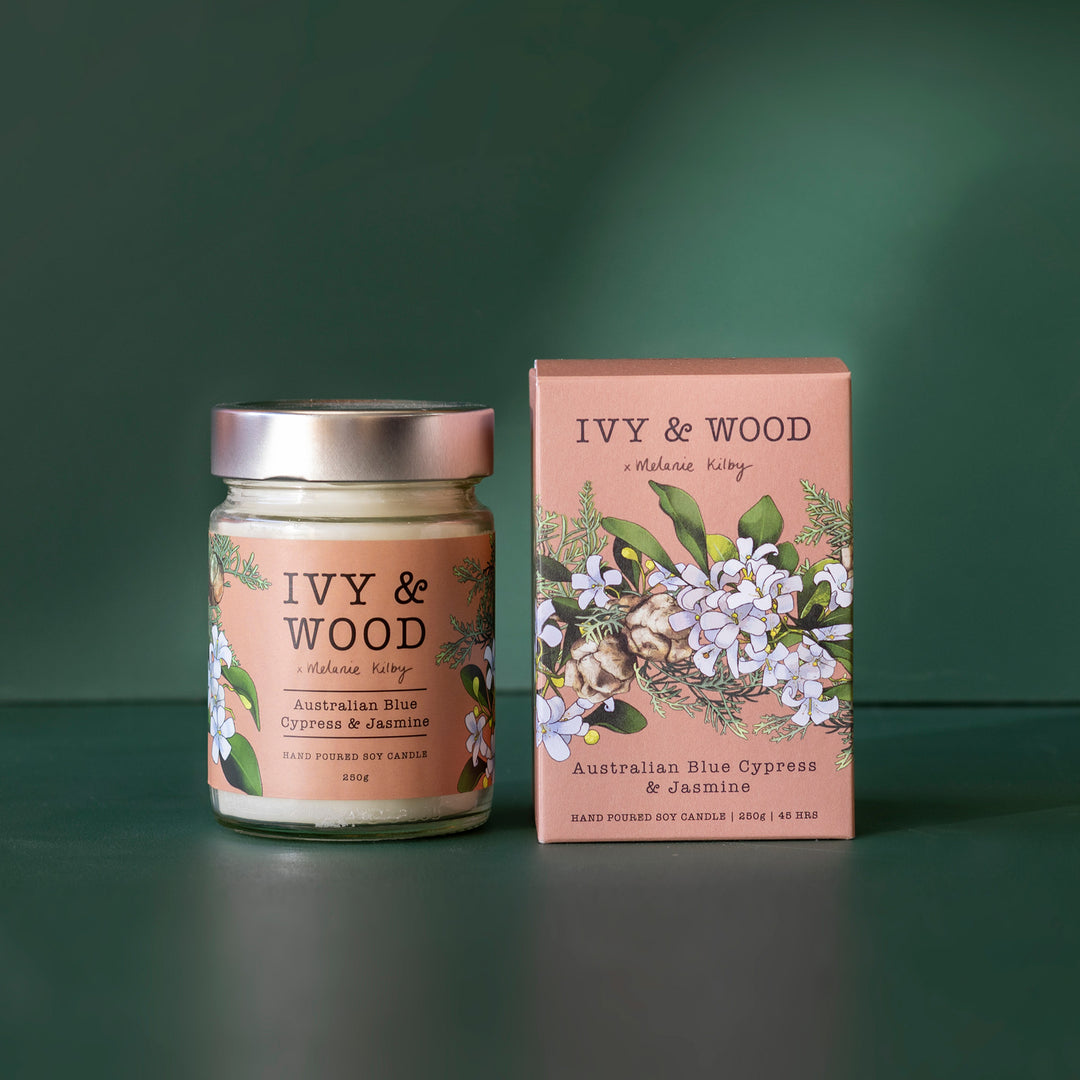 Australian Blue Cypress Pine Candle | Ivy & Wood Australia Collection