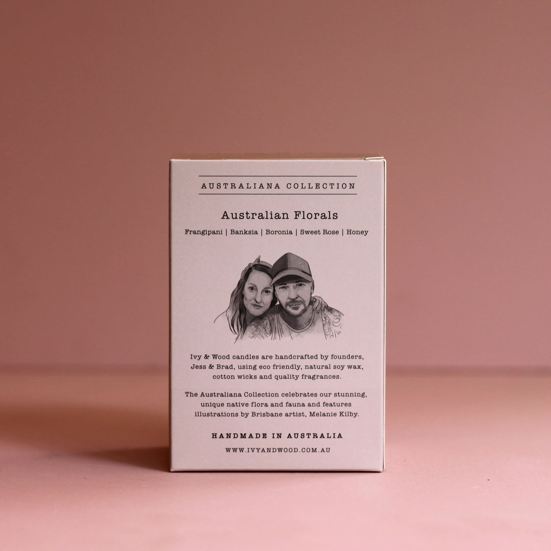 Australian Florals Soy Candle| Ivy & Wood Australiana Collection