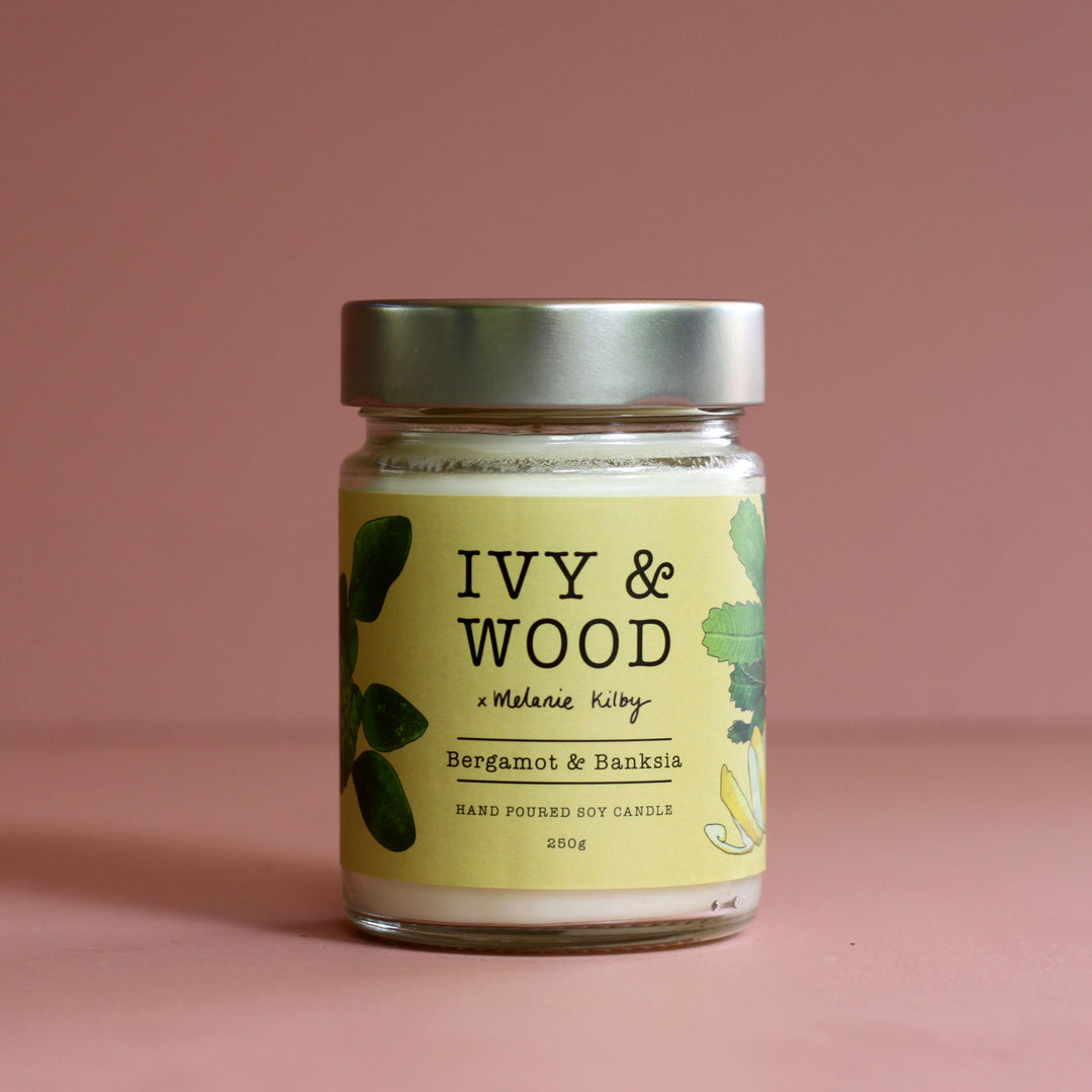 Bergamot & Banksia Soy Candle | Ivy & Wood Australia Collection