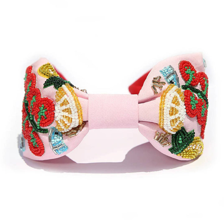 Pomodoro Beaded Headband Pink