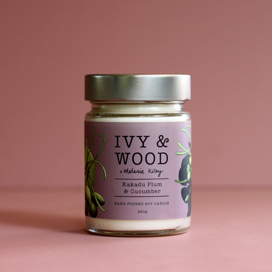 Kakadu Plum & Fir Needle Candle Melbourne | Ivy & Wood Australia Collection