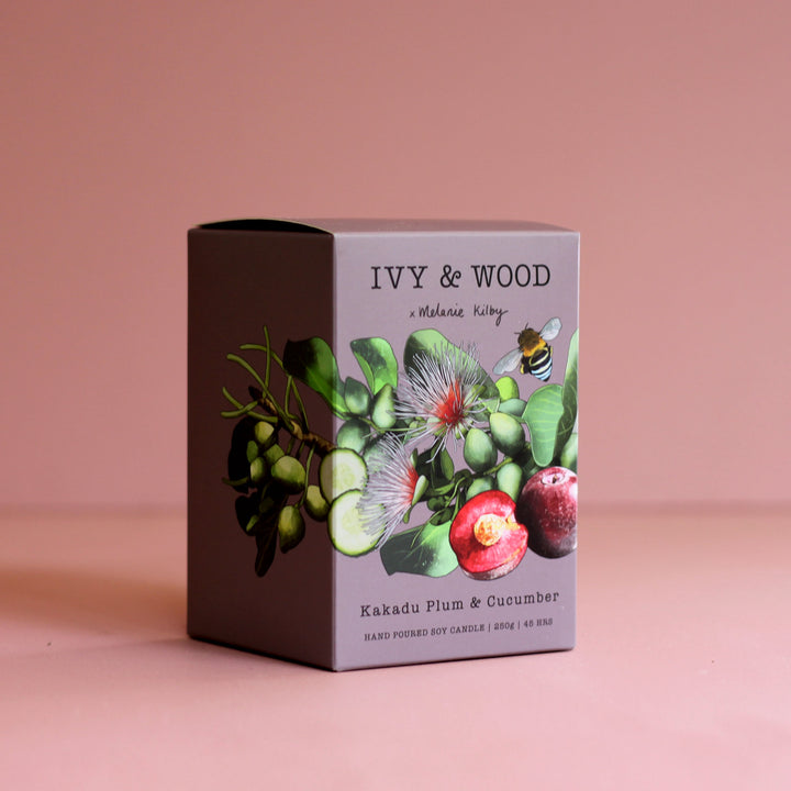 Kakadu Plum & Fir Needle Candle Melbourne | Ivy & Wood Australia Collection