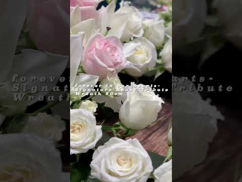 Heart tribute wreath 60cm video