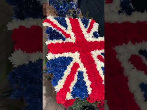 Union Jack Floral Tribute | Custom UK Flag Funeral Flowers Melbourne